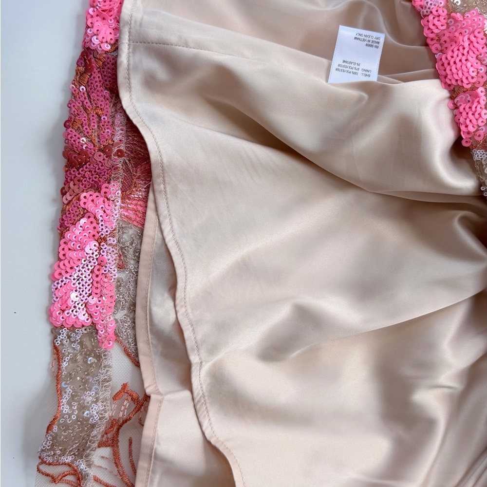 Muse Pink and Red Floral Sequin Maxi Dress - Picture 16 of 16